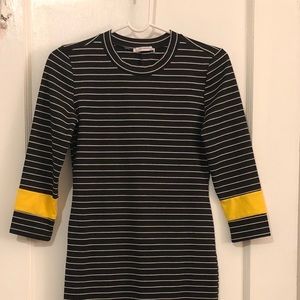 Zara striped midi stress